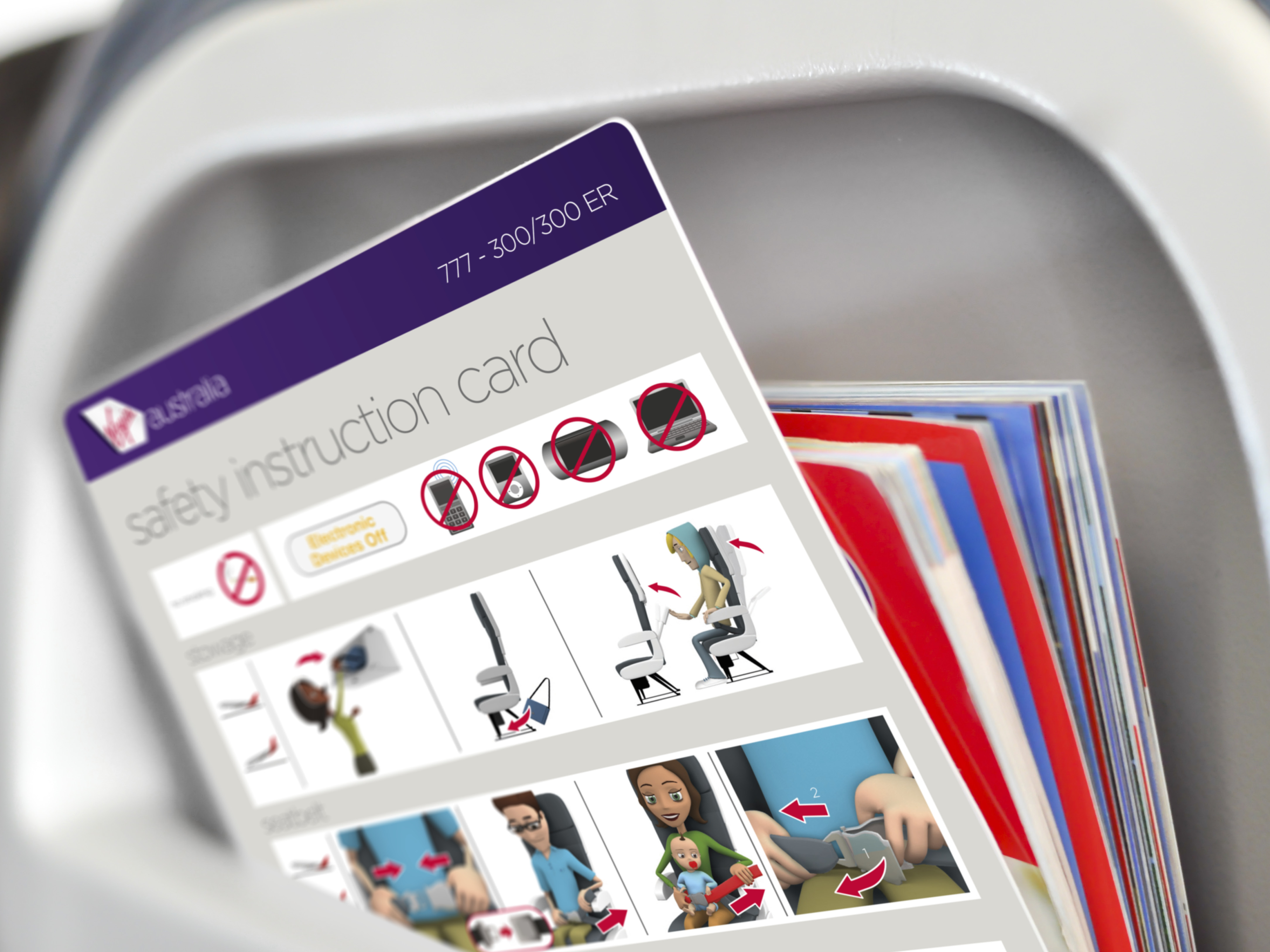 Virgin Australia 777-300 Safety Card